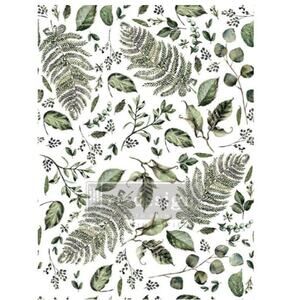 Re-Design by Prima Decor Transfer Sticker kit DRY RUB new FERN WOODS 24" x 32"